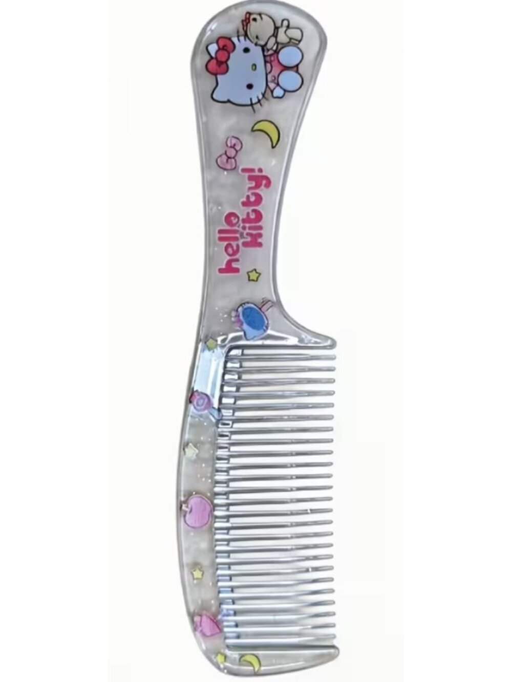 Hello Kitty Anti-Static Fine Tooth Hair Comb Kawaii Detangling Styling Comb Cute